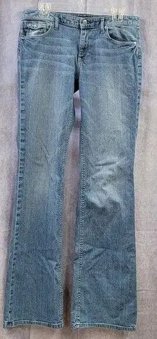 Banana Republic  Bootcut Jeans Womens 30/10P Blue Denim Cotton Blend Mid Rise Zip