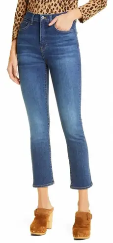 Veronica Beard Carly High Waist Kick Flare Jeans Bright Blue Size 24