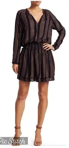 Rails Jasmine Metallic Striped Blouson Dress