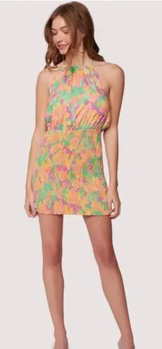 lost & wonder Eternal Lights Floral Minidress in Peach. Size Large. NWOT Orange