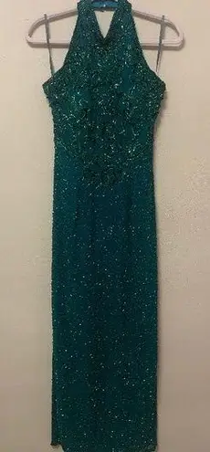 Cache Vintage Silk Beaded Gown