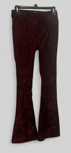 Altar'd State  velvet pull on Maroon pants flared retro hippie size Small witchy - Image 1