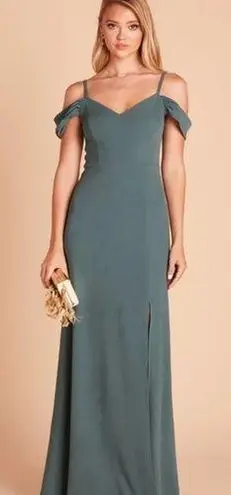 Birdy Grey Gorgeous New  Dev Sea Glass Crepe Gown!