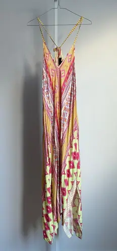 Hale Bob Maxi Dress Bohemian Print Sleeveless Casual XS
