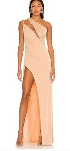 Katie May x REVOLVE A Cut Above Gown in Apricot XS
