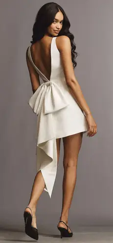Sachin + Babi White Back Bow Mini Dress 8