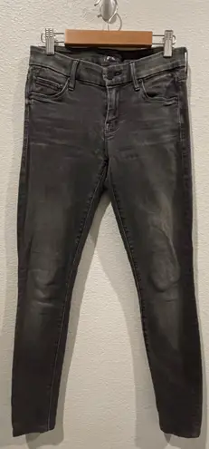 MOTHER Denim MOTHER The Looker Ankle Skinny Black Jeans