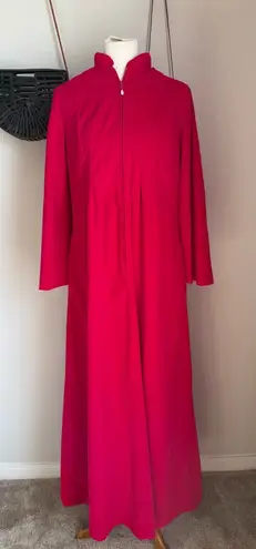 Vintage David Brown California Pink Maroon Lounge Wear, Size Large