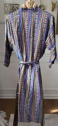 Vintage 90s Jacobson’s Lightweight Tribal Print Robe Purple Green Tan OSFM Unise Size undefined