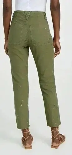 Veronica Beard NWT Arya Straight Carpenter Pants Size 29 Military Green