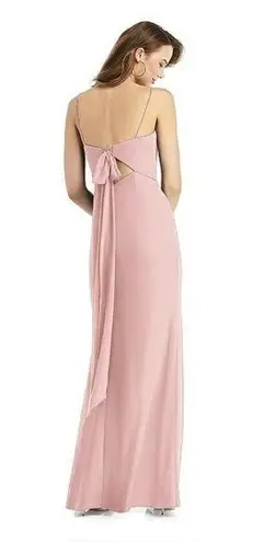 Pretty New Dessy Collection Thread Stella Luxe Chiffon Bridesmaid Gown! Pink Size undefined
