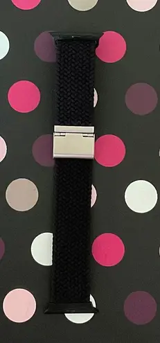 Apple Watch Black Braided Nylon Band