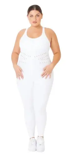 New Gigi C Hunter Jumpsuit Catsuit White L Size L