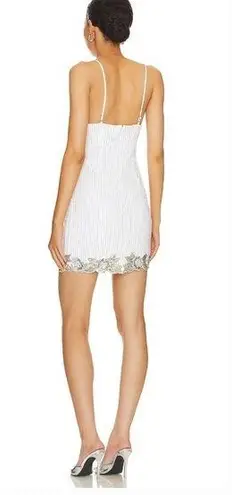 Majorelle  Cal Embellished Mini Dress in White