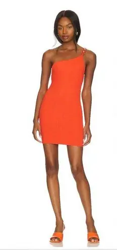 Camila Coelho Rebecca Mini Dress in Mandarin Red NWT
