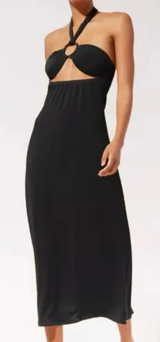 Solid & Striped  Tati Cut Out Halter Midi Dress Size Small