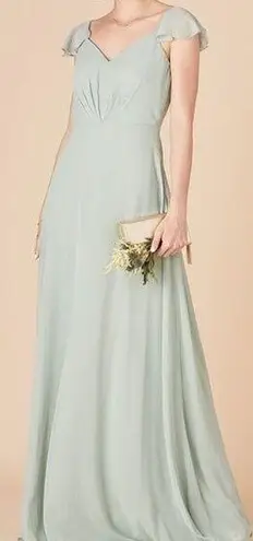 Birdy Grey NWT Kae Dress Sage Green Size Small Maxi Full Length Bridesmaid NEW