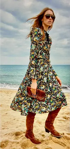 Zadig & Voltaire Rosier Circus Print Dress Midi Multi XS