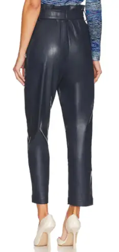 Bardot NWT Debbie Vegan Faux Leather Ultra High Rise Pants Black Women's Size 4 - Image 2