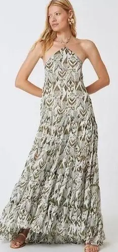 MISA Los Angeles Andromeda Dress Spring Ikat Print Large NWT