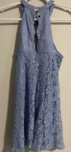 Francesca's Light Blue Lace Dress