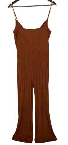 Jason Wu Emmett Cowl Neck Jumpsuit in Burnt Orange ( Rust ) size Large