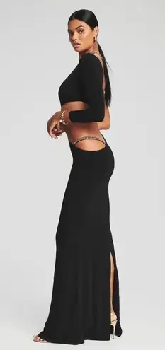 Retrofête retrofete Whitney Cut out Gown in Black XLarge New Womens Long Maxi Dress