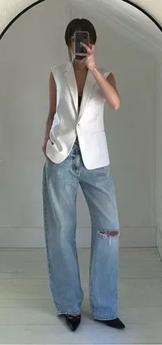 Icon Denim Bea Wide Leg Ripped Jeans Size 23 Retail $173