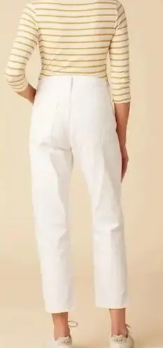 AGOLDE  Parker High Rise Button Fly Crop Straight Leg Jeans White 27 / 4