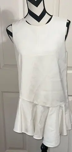 Tibi White Sleeveless Mini Dress