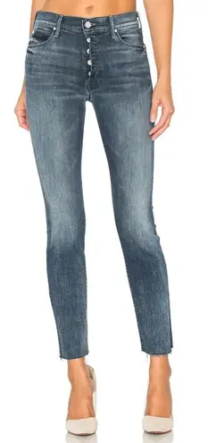 MOTHER Denim The Fly Cut Stunner Fray Jeans in Moon Dark Wash Size 25 Blue