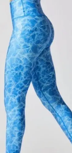Carbon38 Underwater 7/8 Crackle Print Legging Size XS Blue