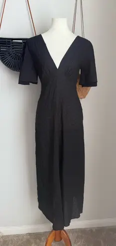 Lisa Says Gah Black Grace Eyelet Dress, Size Small