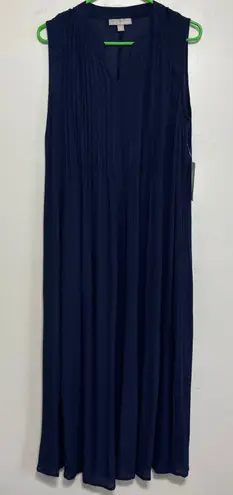 Woman Within Navy Blue Sleeveless Midi Dress Size 16W NWT