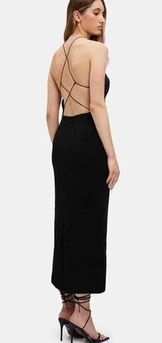 Bardot Chameleon Lace Midi Dress In Black US 8 Large