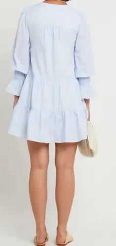 O.P.T Seersucker Stripe Printed V