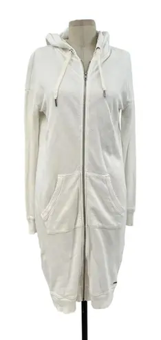 n:philanthropy Manuka Long Zip Up Hoodie in White Size XS