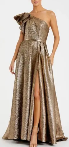 Mac Duggal NEW NWT 68608 Antique Bronze Maxi Gown size 12