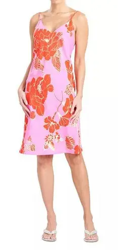 Natori Passion Flower Slip Dress XS Red