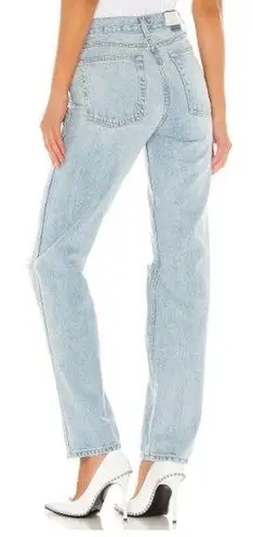 RE/DONE  Originals High Rise Loose Denim Straight Jeans Bleach Destroyed Women 26