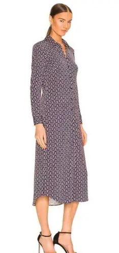 L'Agence ππ Raelynn Dress ~ Dark Dusty Pink & Midnight Tone Chain Print Medium