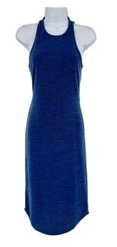 Abercrombie & Fitch NWT  MIDI dress blue Heathered open back cut out size small