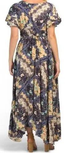 Abel the label  Floral Boho Patchwork Maxi Dress Womens Small