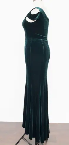Betsy and Adam | New! Ella long velvet one shoulder gown
