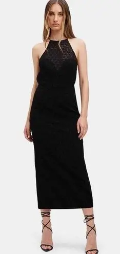 Bardot Chameleon Lace Midi Dress In Black US 8 Large