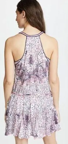 Poupette St Barth Nola Mini Dress Geometric Print Women’s Size Small Racerback White