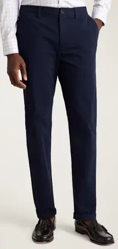 Bonobos Chino 2.0 Pants Size 32x32 Deep Navy Stretch Straight Leg NWT Blue