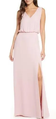 WAYF NWT bella sleeveless evening gown side slit