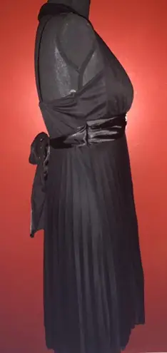 Neon Black Sheer Halter Top Dress Size M