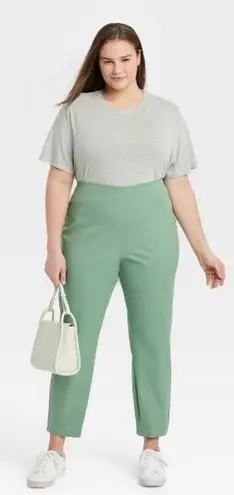 A New Day NWT  Stretch Cotton Skinny Ankle Pants (Light Green) - 18